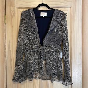 *NWT* never worn Stone Cold Fox Connery Blouse in snakeskin, Size 3